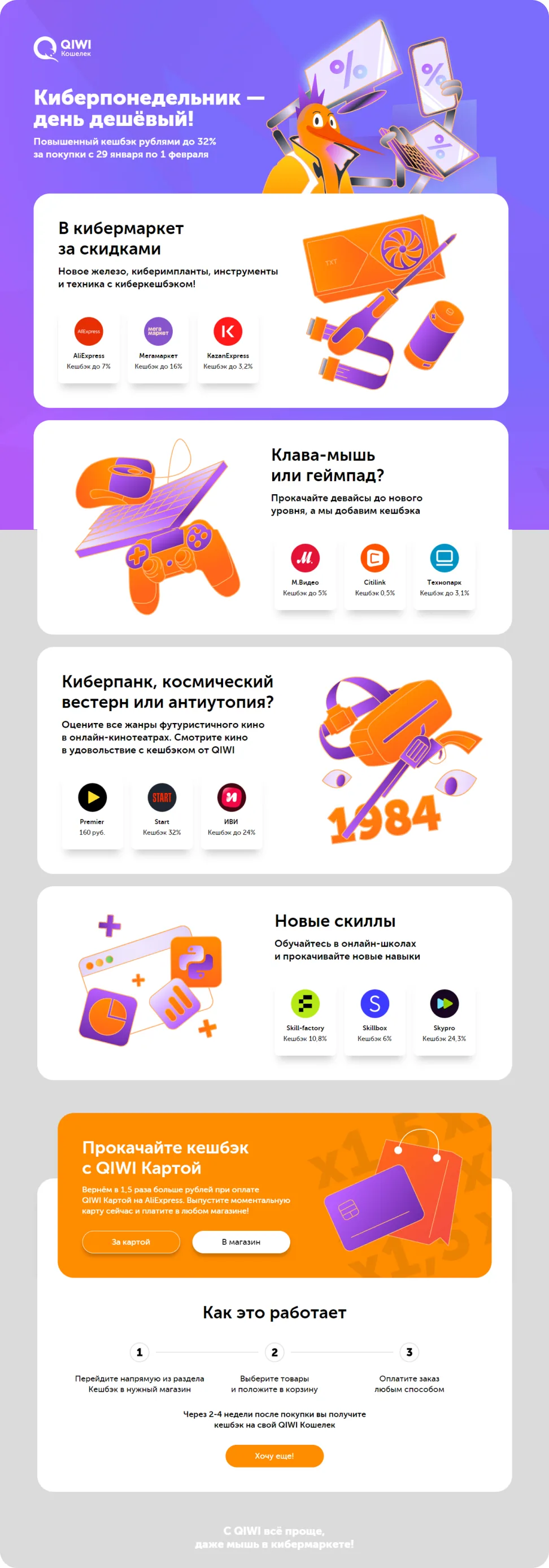 Лендинг «Кибер-понедельник»